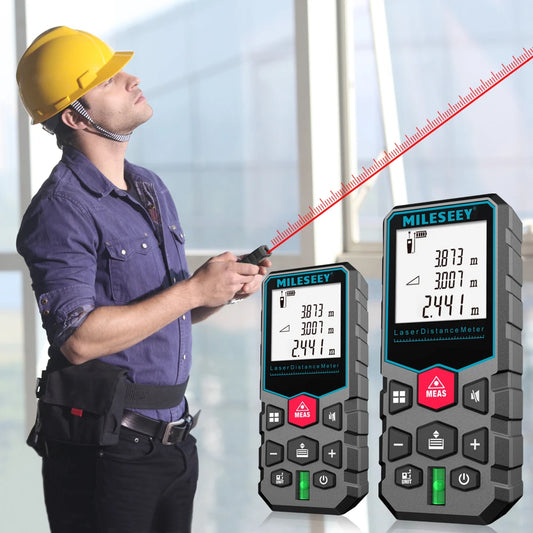 Fita Métrica a Laser Mileseey X5 S6 – Medidor de Distância Profissional, Trena Digital Telêmetro | Elizium Store