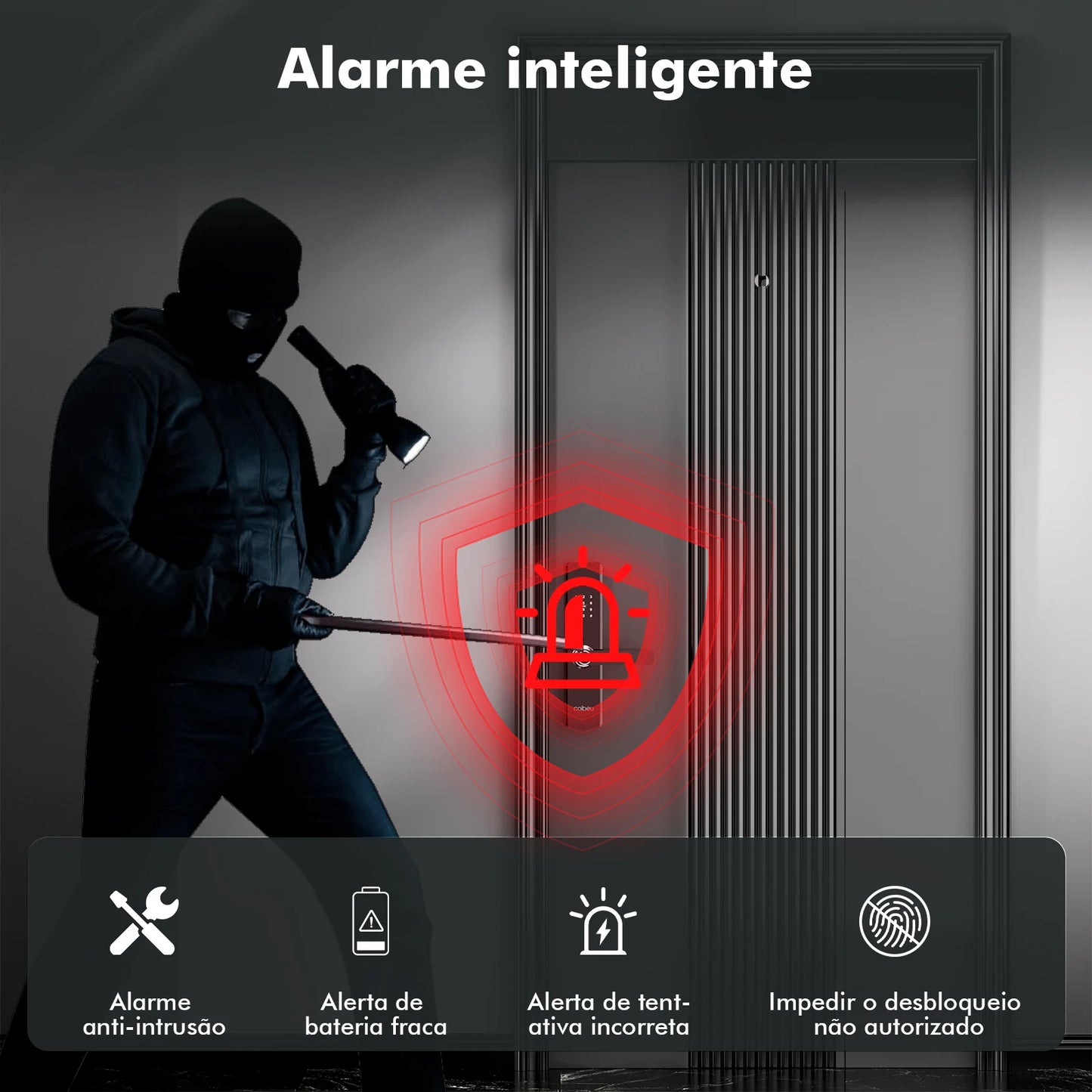 Fechadura Eletrônica Inteligente Coibeu – Impressão Digital e Senha, Tuya, Desbloqueio em 1s | Elizium Store