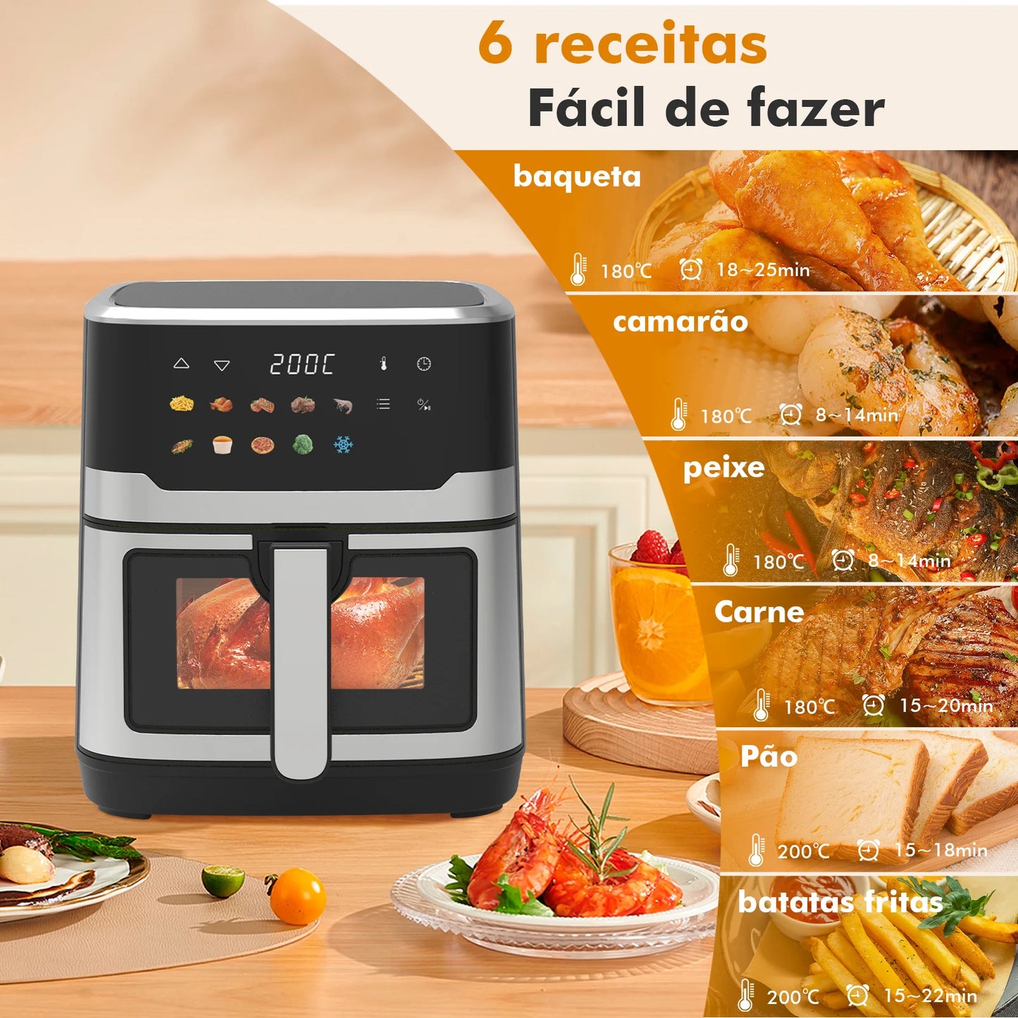 Fritadeira a Ar 127V Coibeu – Crocância sem Óleo, Prática e Saudável | Elizium Store