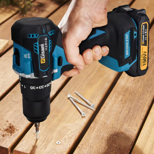 Furadeira Elétrica de Impacto Gisam Sem Fio Compatível com Bateria Makita 18V | Elizium Store