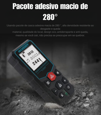 Fita Métrica a Laser Mileseey X5 S6 – Medidor de Distância Profissional, Trena Digital Telêmetro | Elizium Store