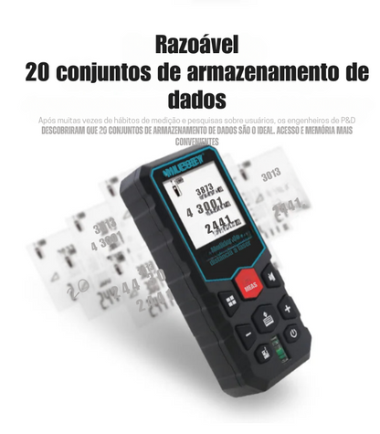 Fita Métrica a Laser Mileseey X5 S6 – Medidor de Distância Profissional, Trena Digital Telêmetro | Elizium Store