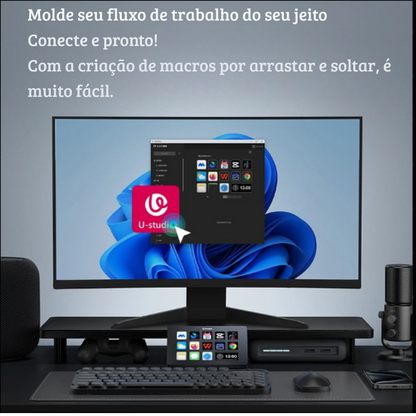 Controlador de Transmissão ao Vivo Ulanzi D200 com 13 Teclas LCD | Criação de Conteúdo e Streaming | Elizium Store