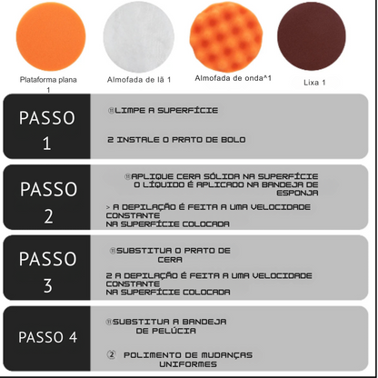 Polidor Sem Fio Gisam 7000RPM 6 Velocidades Compatível com Bateria Makita | Elizium Store