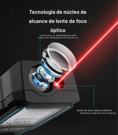 Fita Métrica a Laser Mileseey X5 S6 – Medidor de Distância Profissional, Trena Digital Telêmetro | Elizium Store