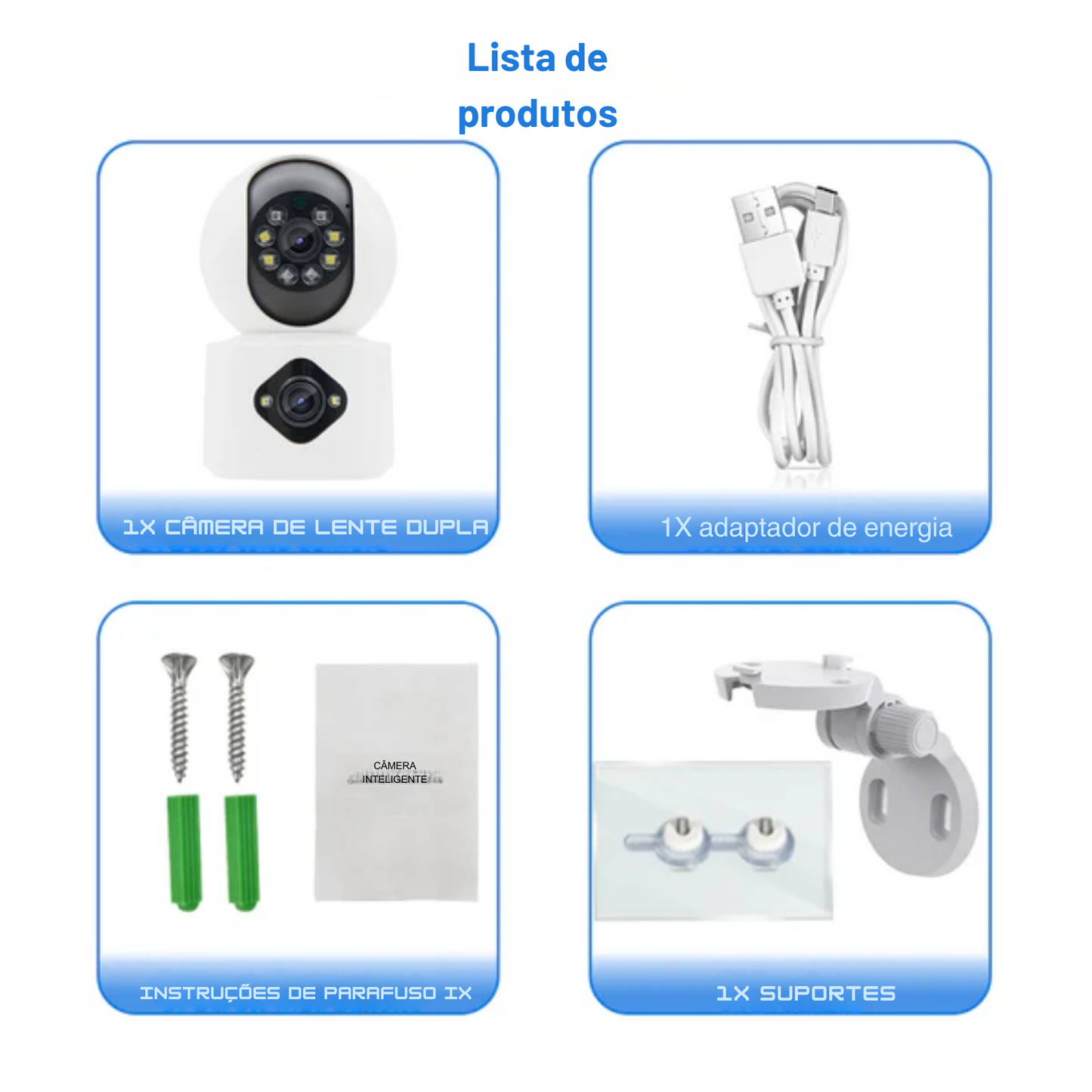 Câmera de Segurança Eletrônica Wi-Fi 360º  – Monitor de Bebê com Visão Noturna, Detecção de Movimento e Áudio Bidirecional  | Elizium Store