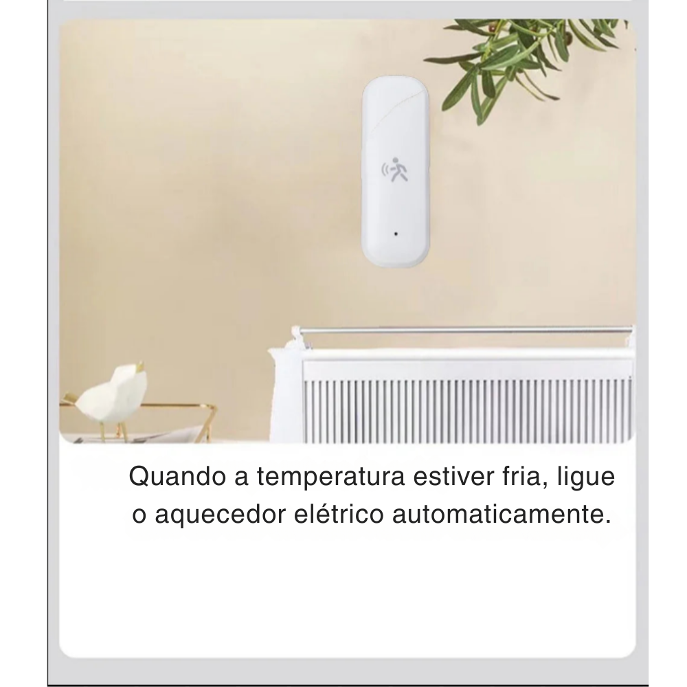 Sensor Inteligente de Movimento Tuya Zigbee 10G – Radar mmWave com PIR, Temperatura, Umidade e Luz | Elizium Store