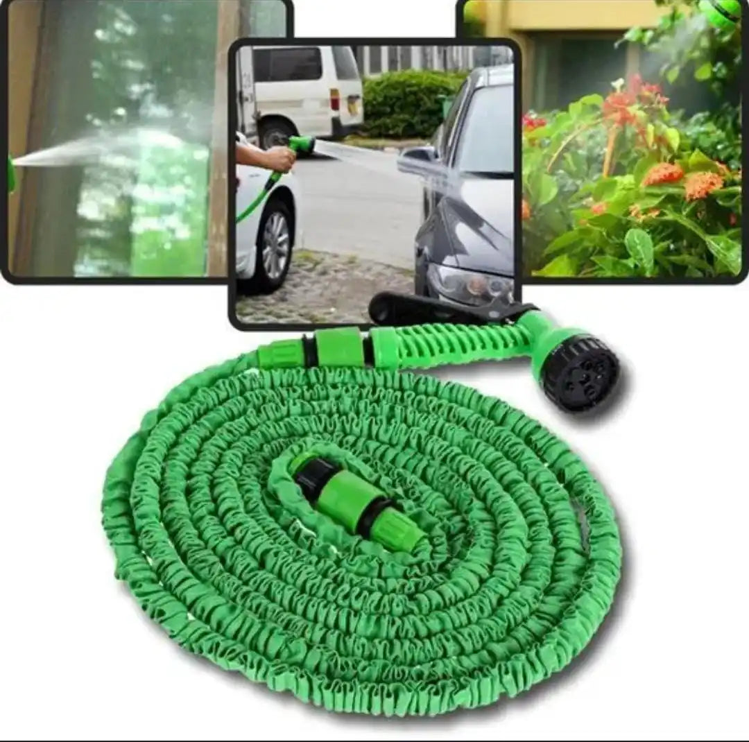 Mangueira Mágica Expansível 15 Metros para Jardim – Flexível, Retrátil e Elástica com Bico Pulverizador | Elizium Store