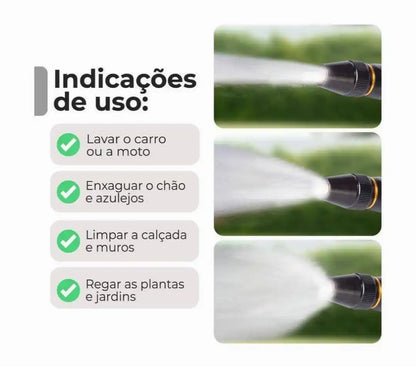 Bico Esguicho Engate Rapido Alta Pressao 3 Em 1 Lava Jato Agua Mangueira Carro Moto Jardim Quintal  | Elizium Store