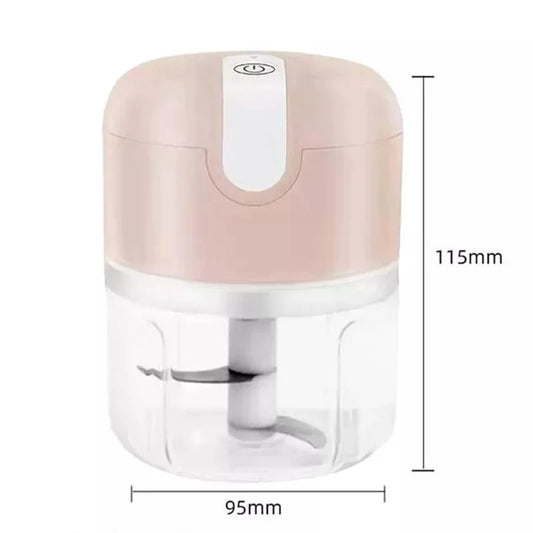 Mini Processador Elétrico Portátil USB – 3 Lâminas Turbo, 250 ml, Bivolt  | Elizium Store