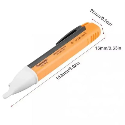 Caneta Detectora de Voltagem Elétrica 90V-1000V CA com Alerta Sonoro e Visual | Elizium Store