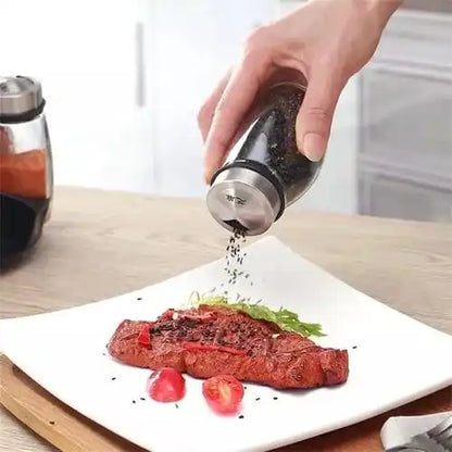 Porta Temperos Giratório 360º com Potes – Organizador de Cozinha Prático e Elegante | Elizium Store