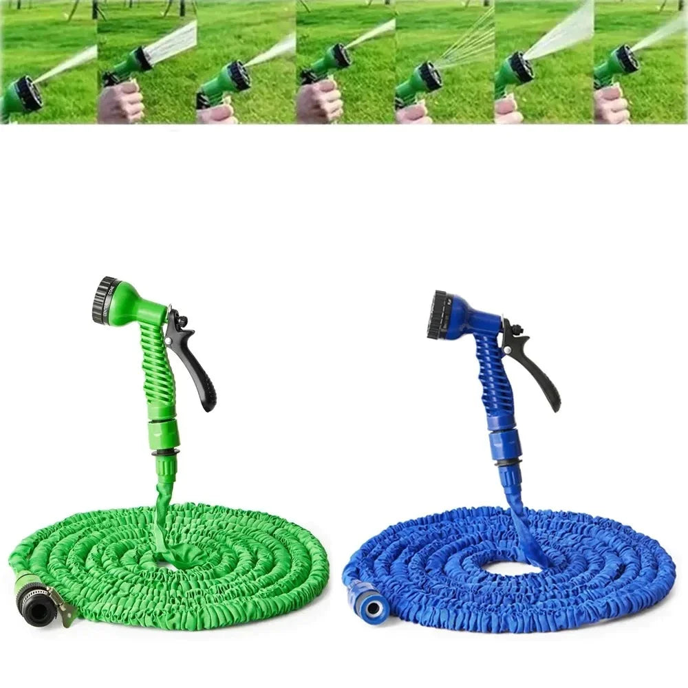 Mangueira Mágica Expansível 15 Metros para Jardim – Flexível, Retrátil e Elástica com Bico Pulverizador | Elizium Store