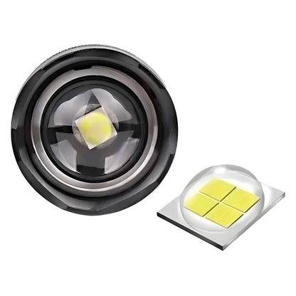 Lanterna Tática Militar Potente T9 Recarregável Resistente à Água para Camping, Sítio e Segurança | Elizium Store