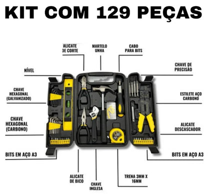 Kit de Ferramentas com 129 Peças | Elizium Store