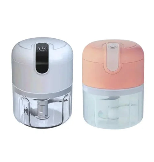 Mini Processador Elétrico Portátil USB – 3 Lâminas Turbo, 250 ml, Bivolt  | Elizium Store