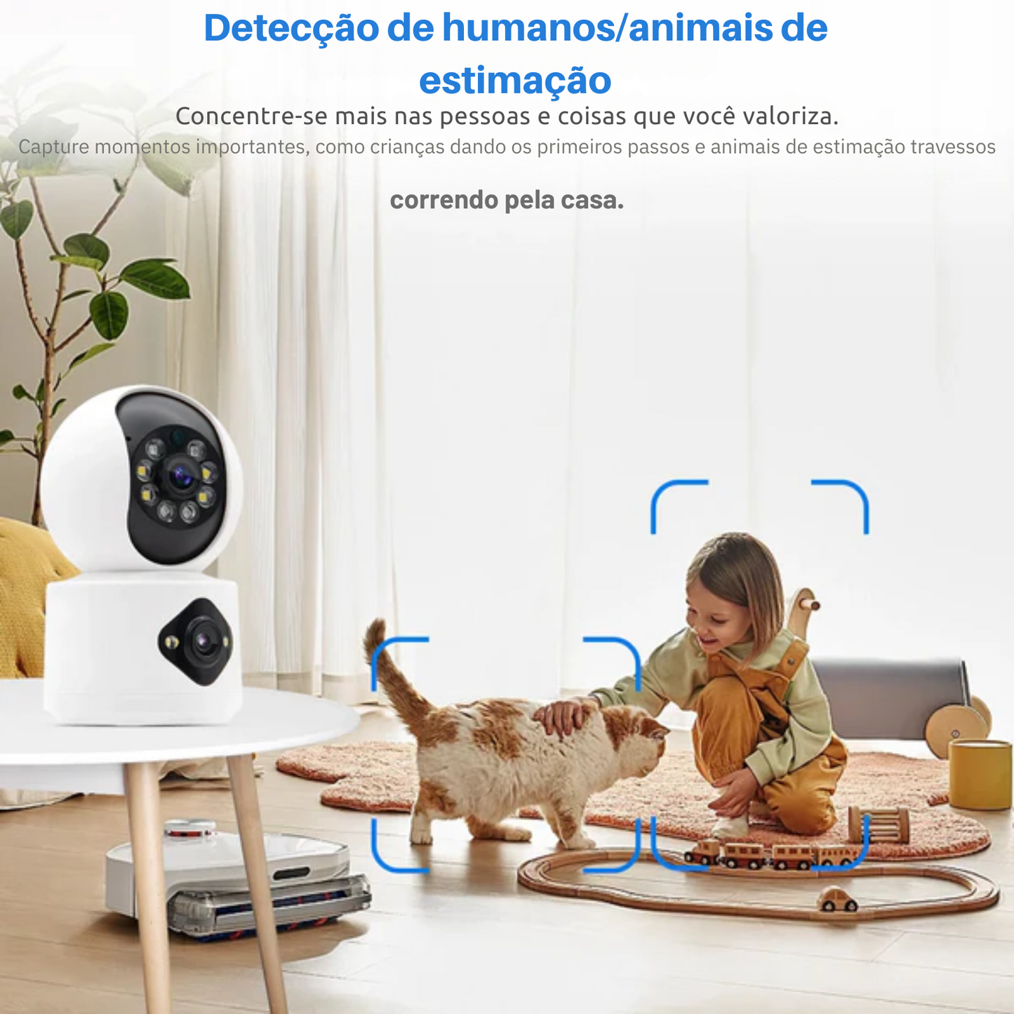Câmera de Segurança Eletrônica Wi-Fi 360º  – Monitor de Bebê com Visão Noturna, Detecção de Movimento e Áudio Bidirecional  | Elizium Store