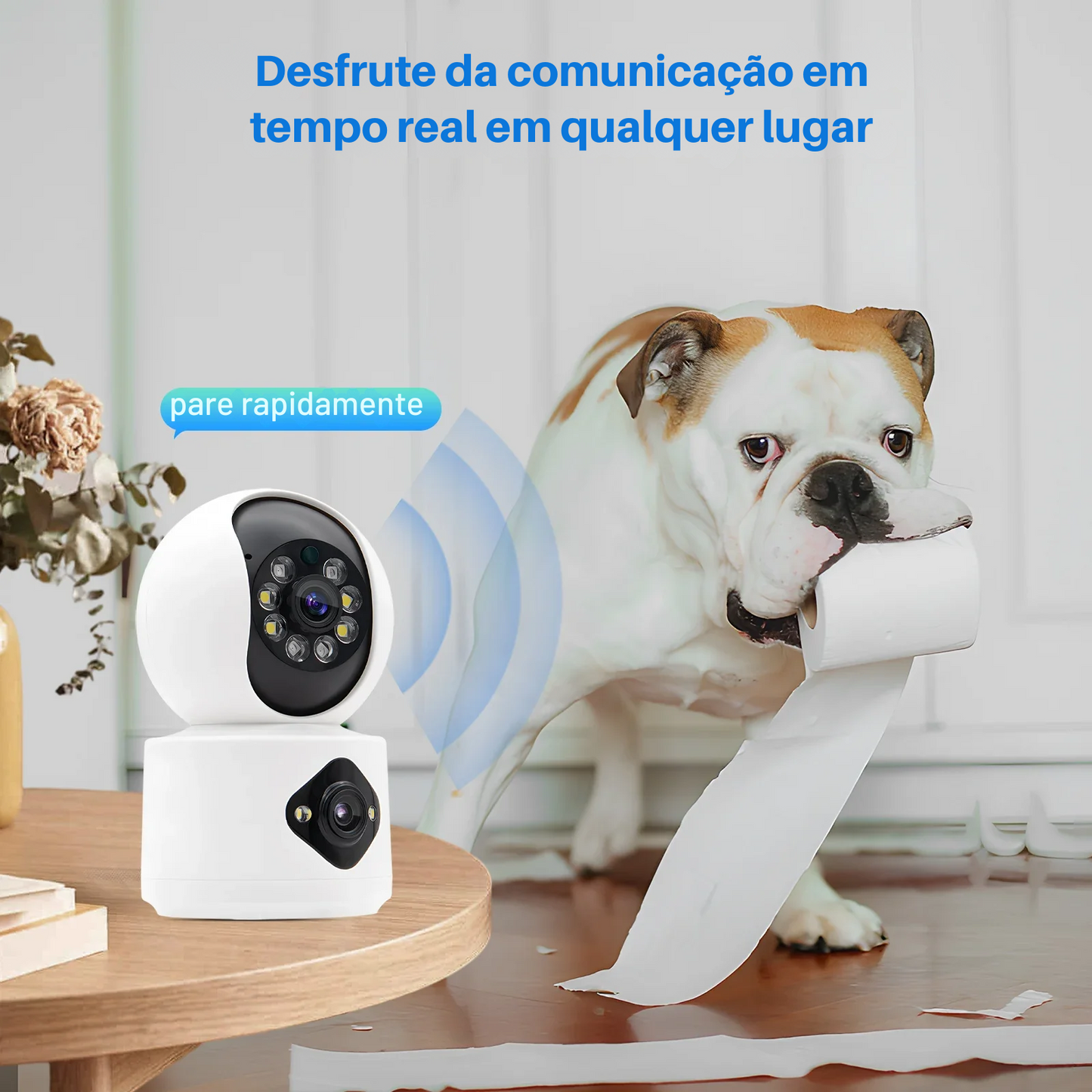 Câmera de Segurança Eletrônica Wi-Fi 360º  – Monitor de Bebê com Visão Noturna, Detecção de Movimento e Áudio Bidirecional  | Elizium Store