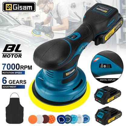 Polidor Sem Fio Gisam 7000RPM 6 Velocidades Compatível com Bateria Makita | Elizium Store
