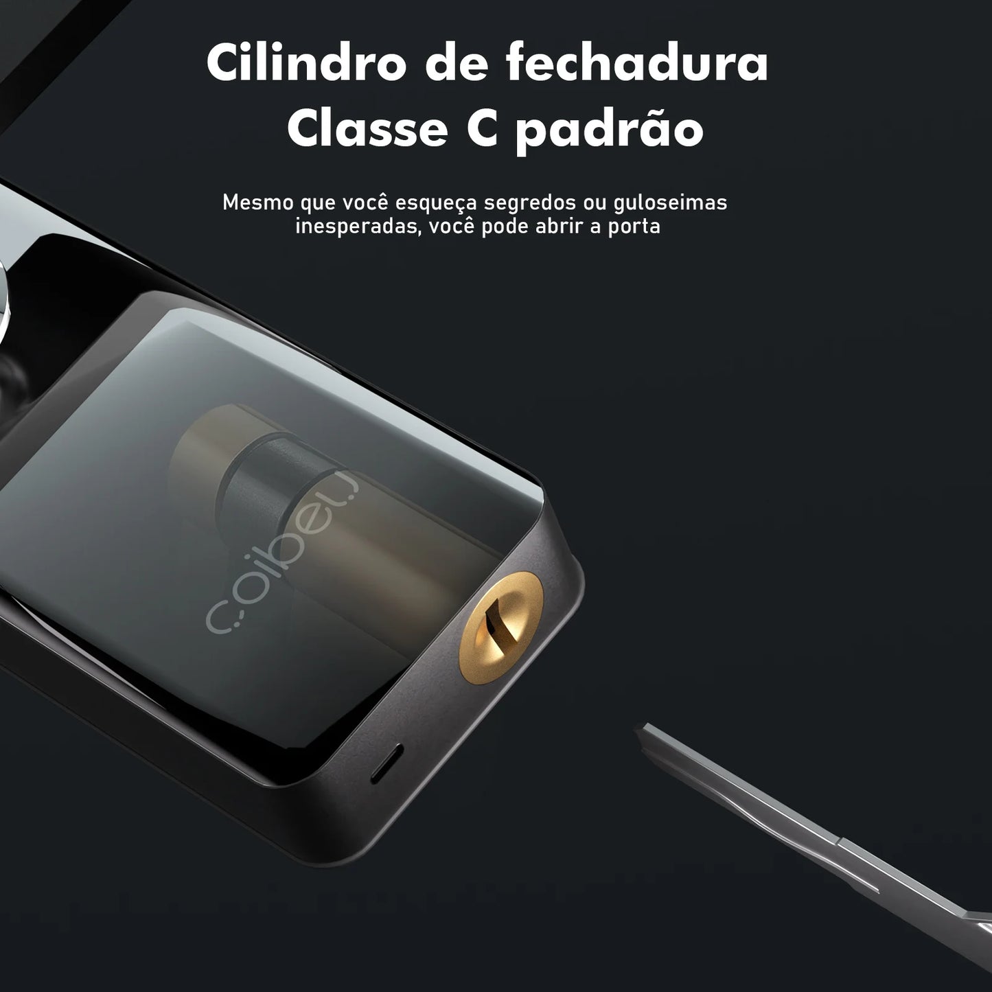 Fechadura Eletrônica Inteligente Coibeu – Impressão Digital e Senha, Tuya, Desbloqueio em 1s | Elizium Store