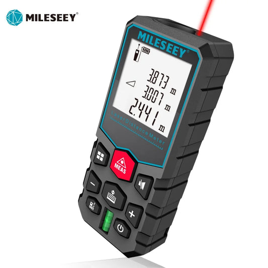 Fita Métrica a Laser Mileseey X5 S6 – Medidor de Distância Profissional, Trena Digital Telêmetro | Elizium Store