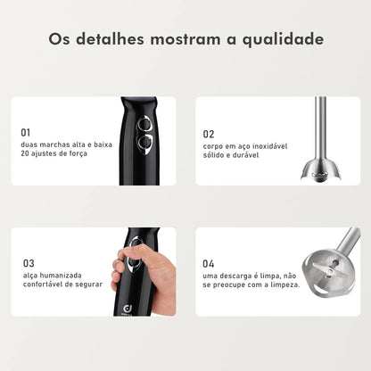 Mixer Portátil Coibeu 127V – Liquidificador Elétrico Multifuncional para Alimentos  | Elizium Store