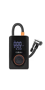 Bomba de Ar Portátil Sem Fio 60W – Recarregável Tipo-C, 1800mAh*2, LED, 5 Modos Inteligentes (Carro, Moto, Bike)  | Elizium Store