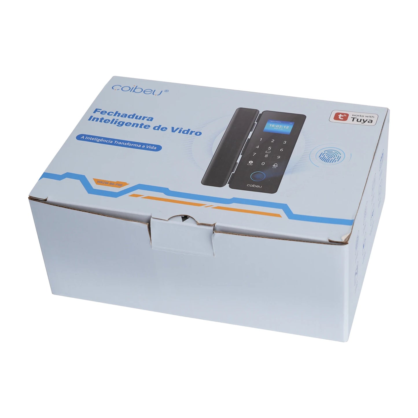 Fechadura Digital para Porta de Vidro Tuya Wi-Fi – Inteligente, Sem Chave, Controle via App  | Elizium Store