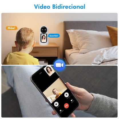Babá Eletrônica WiFi ICSEE – Câmera IP HD com Monitor em Tempo Real e Áudio Bidirecional | Elizium Store