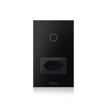 Tomada e Interruptor Inteligente Wi-Fi Tuya com Controle Alexa – Painel Touch, Plugue USB, Extensível e Automação Completa  | Elizium Store