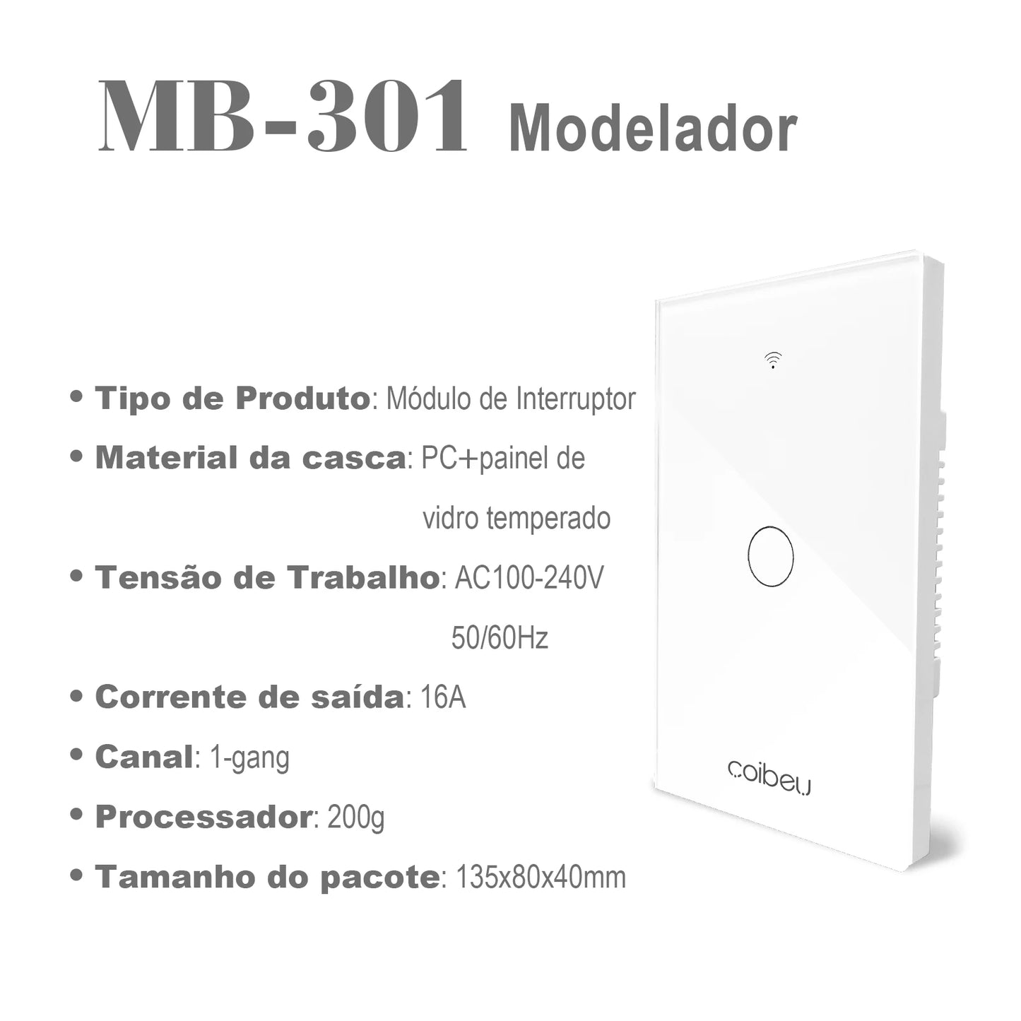 Tomada e Interruptor Inteligente Wi-Fi Tuya com Controle Alexa – Painel Touch, Plugue USB, Extensível e Automação Completa  | Elizium Store