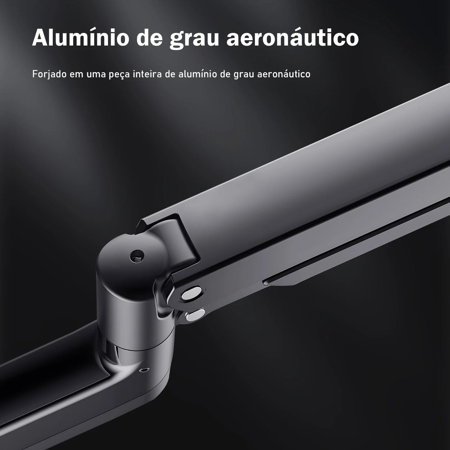 Suporte Articulado de Mesa para Monitor – Braço com Mola Mecânica, Movimento Total e Estrutura em Alumínio Reforçado | Elizium Store