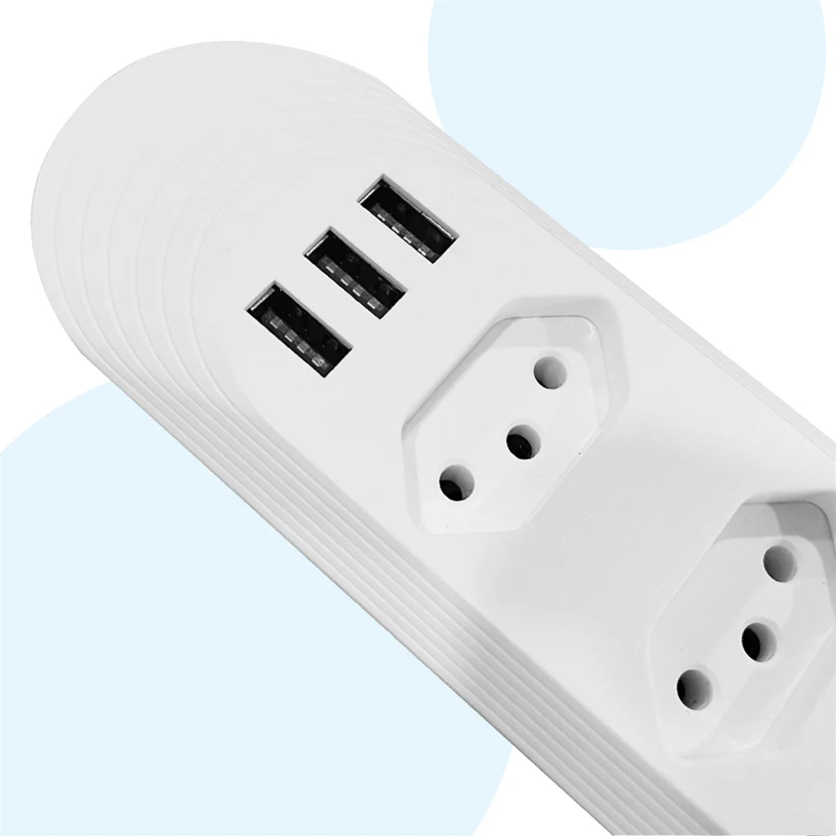 Tomadas com USB – Extensão 2M, Filtro de Linha e Design Moderno | Elizium Store