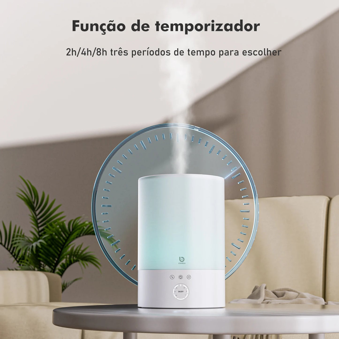 Umidificador de Ar Inteligente ,Wi-Fi,  Tuya | Purificador de Ambiente | Elizium Store Brasil