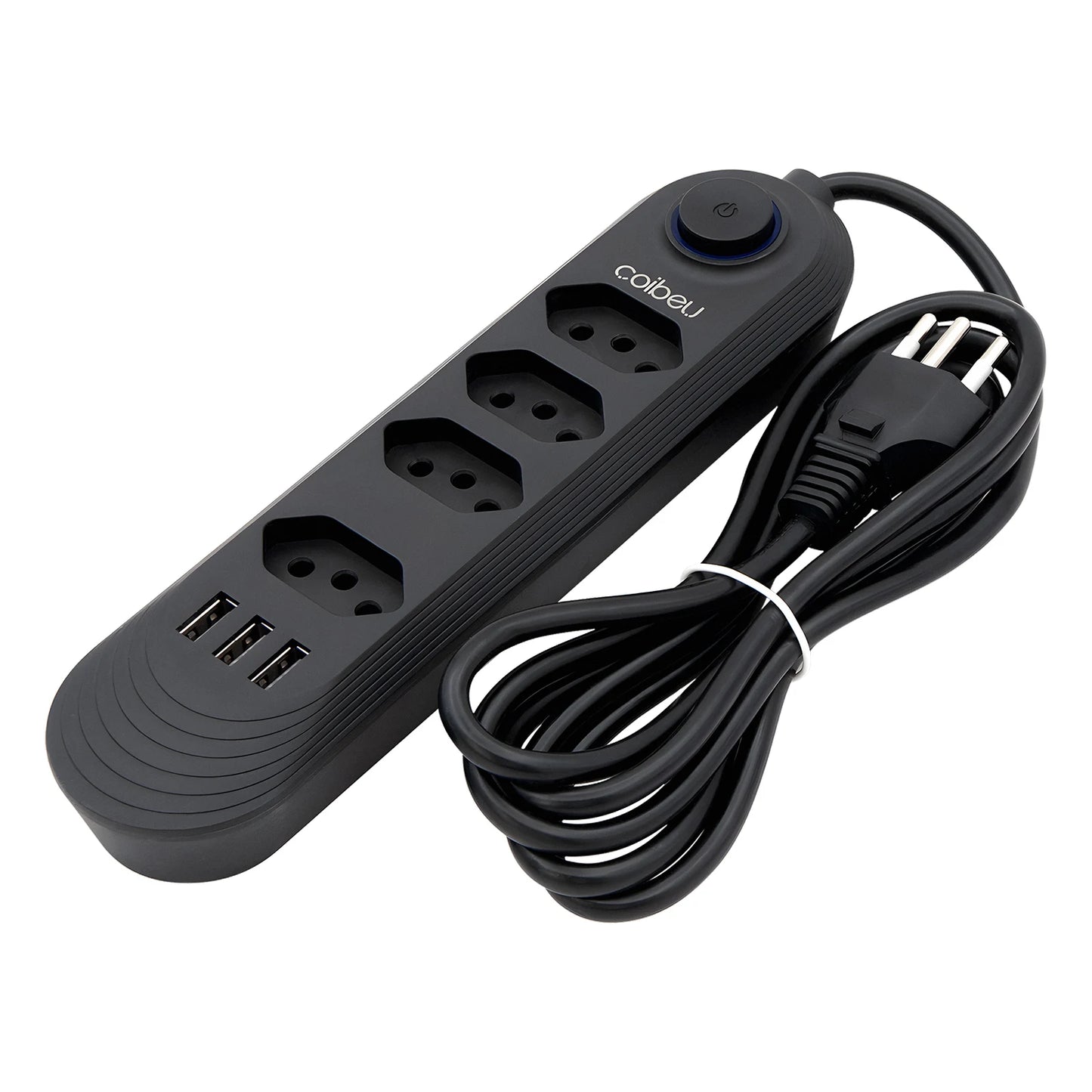 Tomadas com USB – Extensão 2M, Filtro de Linha e Design Moderno | Elizium Store