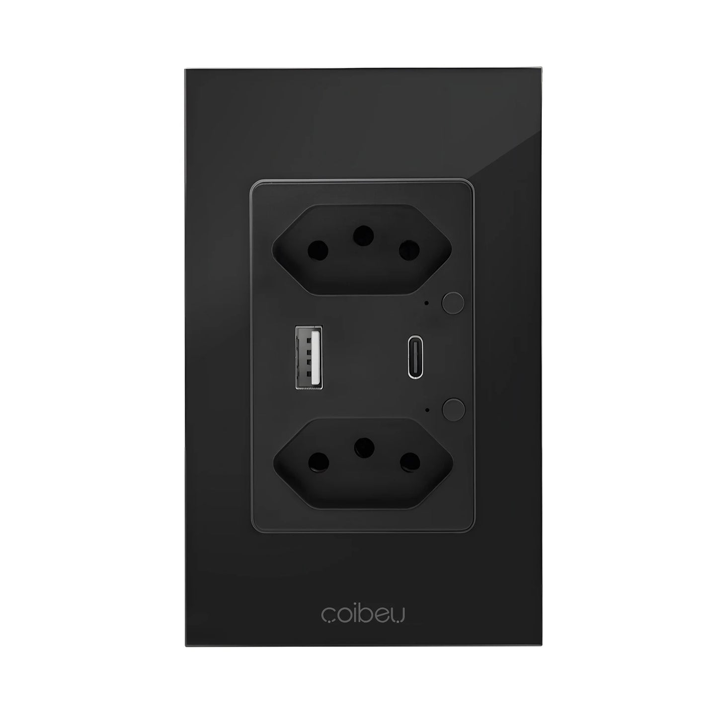 Tomada e Interruptor Inteligente Wi-Fi Tuya com Controle Alexa – Painel Touch, Plugue USB, Extensível e Automação Completa  | Elizium Store