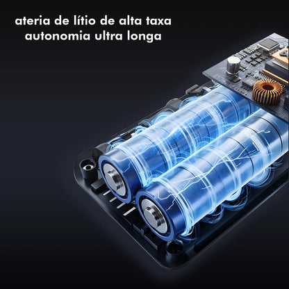 Bomba de Ar Portátil Sem Fio 60W – Recarregável Tipo-C, 1800mAh*2, LED, 5 Modos Inteligentes (Carro, Moto, Bike)  | Elizium Store