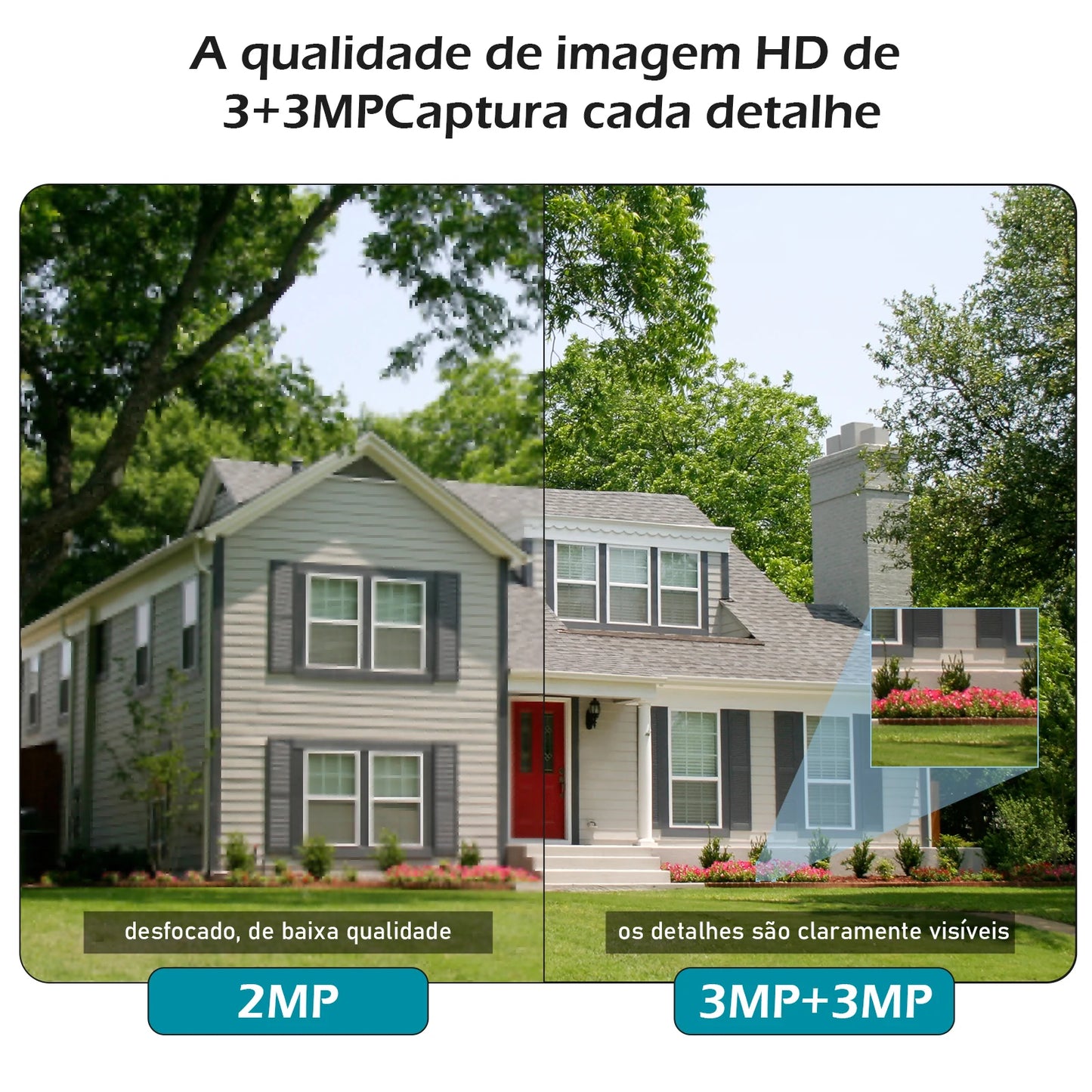 Câmera de Segurança WiFi 3MP à Prova d’Água – Monitoramento Externo com App ICSEE | Elizium Store