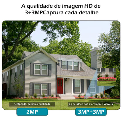 Câmera de Segurança WiFi 3MP à Prova d’Água – Monitoramento Externo com App ICSEE | Elizium Store