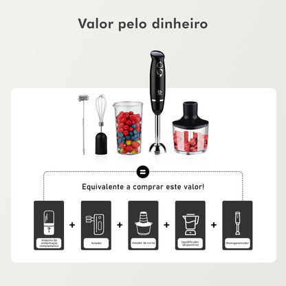 Mixer Portátil Coibeu 127V – Liquidificador Elétrico Multifuncional para Alimentos  | Elizium Store