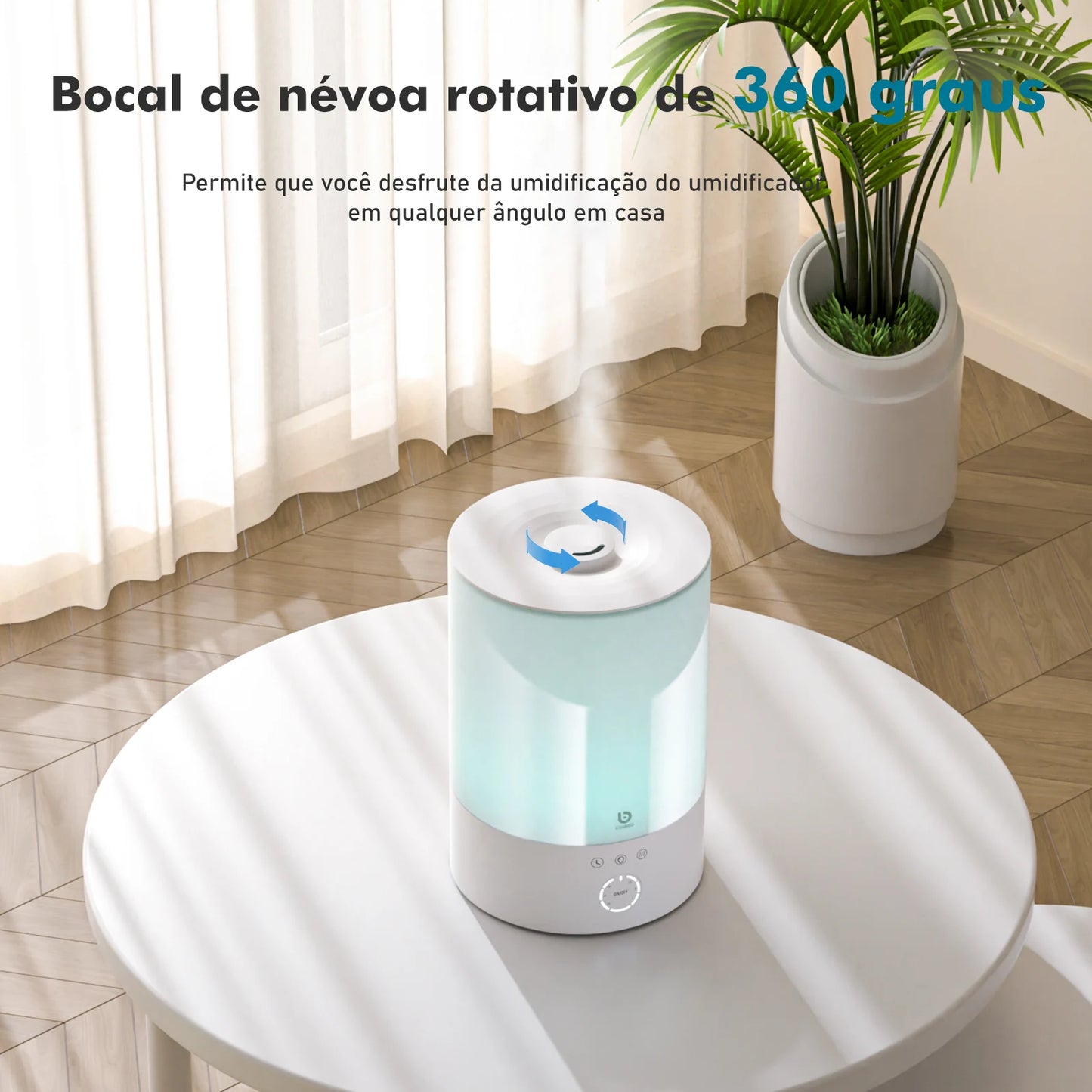 Umidificador de Ar Inteligente ,Wi-Fi,  Tuya | Purificador de Ambiente | Elizium Store Brasil