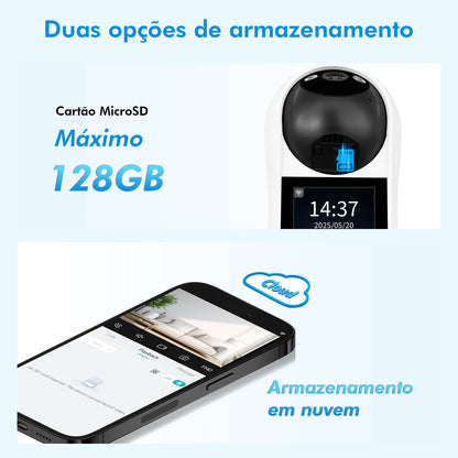 Babá Eletrônica WiFi ICSEE – Câmera IP HD com Monitor em Tempo Real e Áudio Bidirecional | Elizium Store