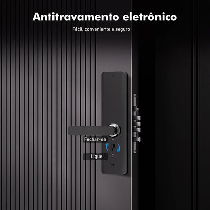 Fechadura Eletrônica Inteligente Coibeu – Impressão Digital e Senha, Tuya, Desbloqueio em 1s | Elizium Store