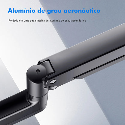Suporte Articulado de Mesa para Monitor – Braço com Mola Mecânica, Movimento Total e Estrutura em Alumínio Reforçado | Elizium Store