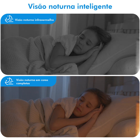 Babá Eletrônica WiFi ICSEE – Câmera IP HD com Monitor em Tempo Real e Áudio Bidirecional | Elizium Store