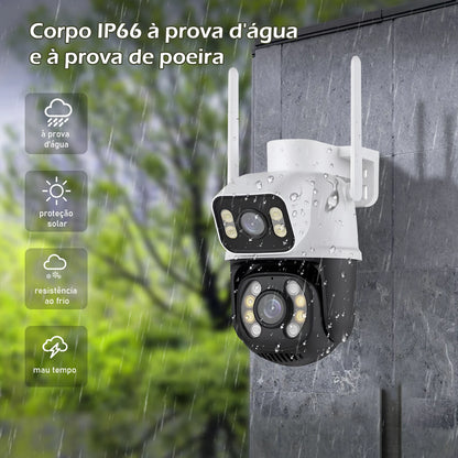 Câmera de Segurança WiFi 3MP à Prova d’Água – Monitoramento Externo com App ICSEE | Elizium Store