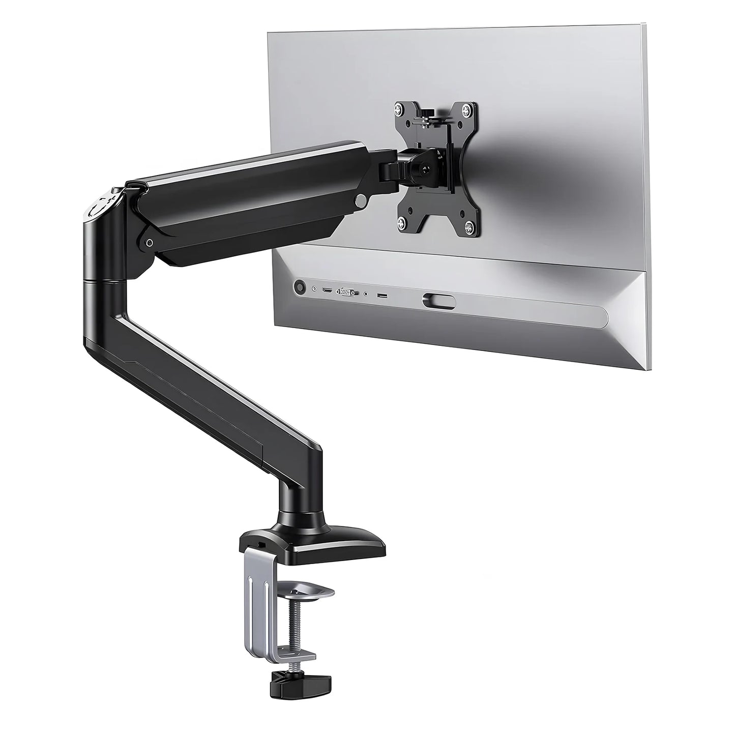 Suporte Articulado de Mesa para Monitor – Braço com Mola Mecânica, Movimento Total e Estrutura em Alumínio Reforçado | Elizium Store