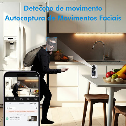 Babá Eletrônica WiFi ICSEE – Câmera IP HD com Monitor em Tempo Real e Áudio Bidirecional | Elizium Store