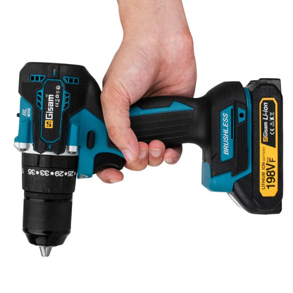 Furadeira Elétrica de Impacto Gisam  Sem Fio Compatível com Bateria Makita 18V | Elizium Store